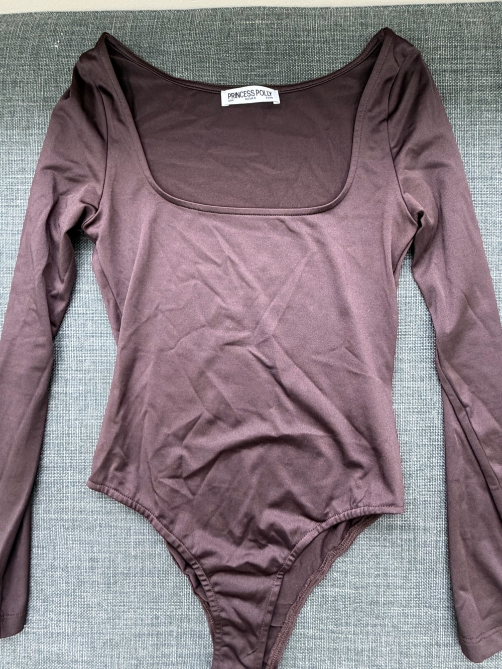 Princess Polly Long Sleeve Scoop Neck Top - Mauve